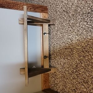 Wooden wall shelf